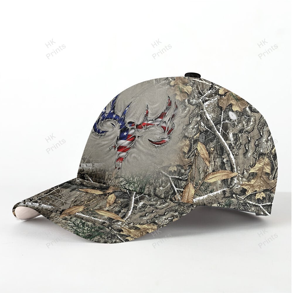 Frenzidea Ripped Deer American Flag Camouflage Hunting Apparels