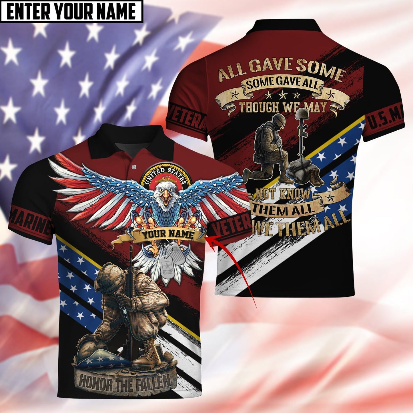 Frenzidea All Gave Some Some Gave All Polo Shirt