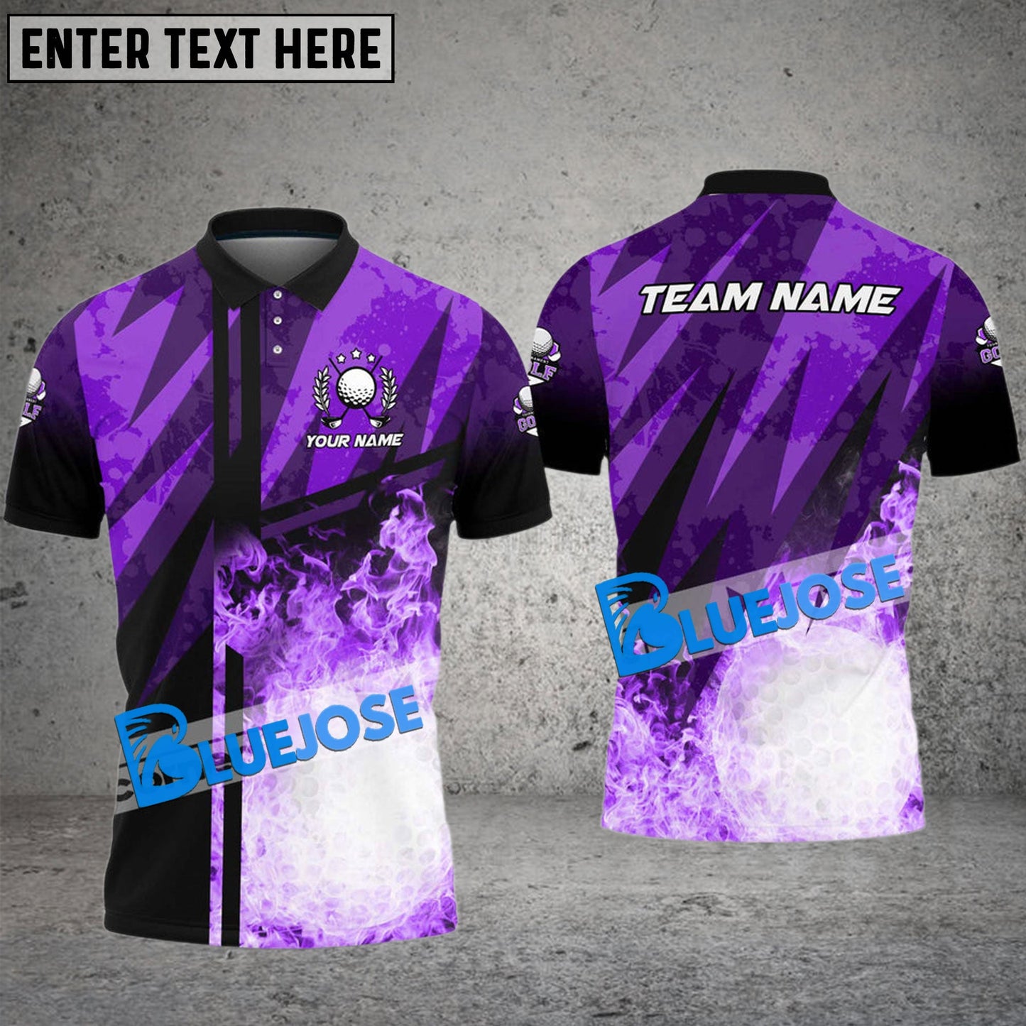 Frenzidea Golf Abstract Grunge Texture XX Customized Name, Team Name 3D Shirts (4 Colors)