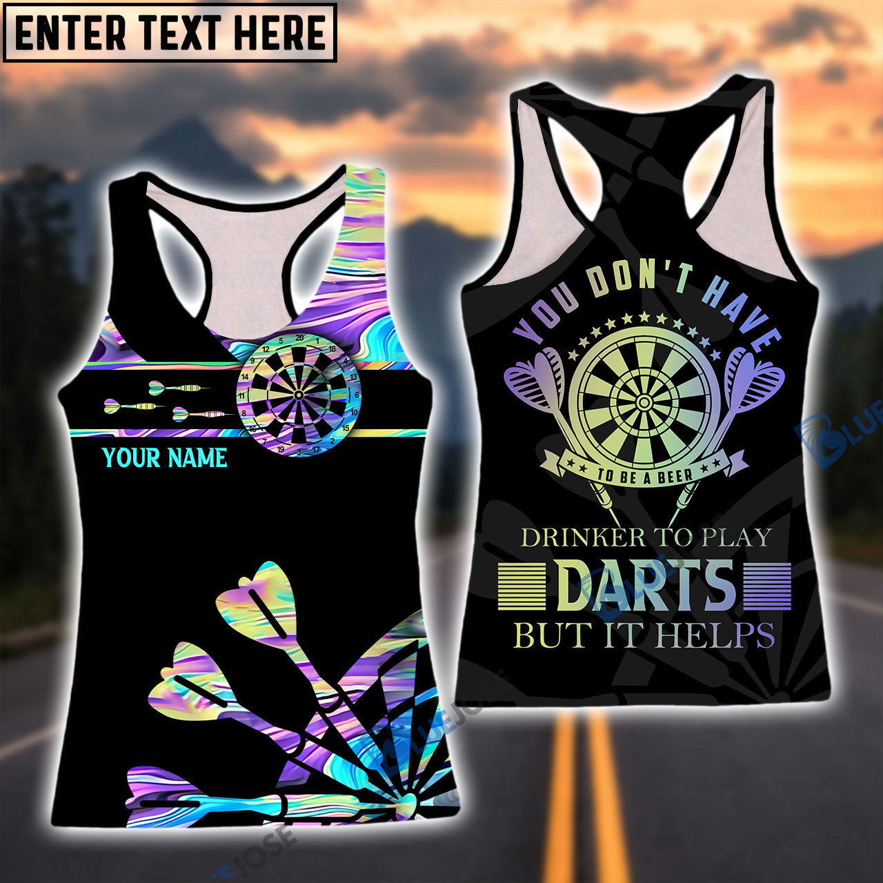 Frenzidea Darts Colorful Personalized Shirt