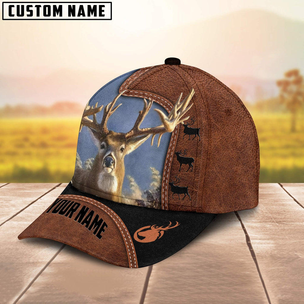 Frenzidea Deer Hunting Black N Brown Personalized Cap