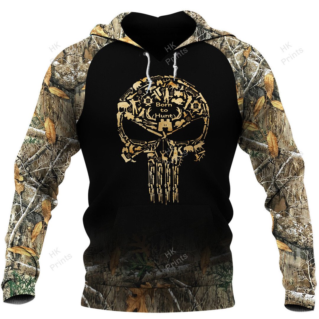 Frenzidea Skull Shape Hunting American Flag Camouflage Hunting Apparels