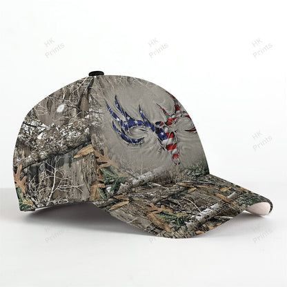 Frenzidea Ripped Deer American Flag Camouflage Hunting Apparels