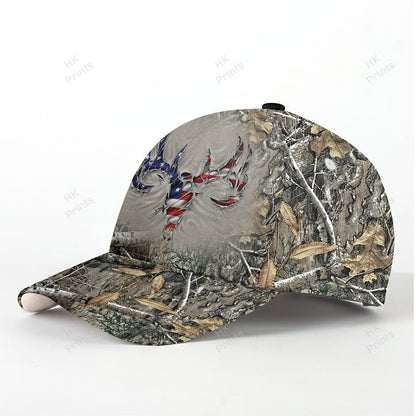 Frenzidea Ripped Deer American Flag Camouflage Hunting Apparels