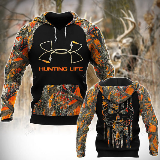 Frenzidea Personalized Bow Hunting Life Orange Camouflage Hunting Apparels