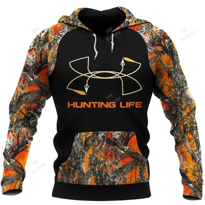 Frenzidea Personalized Bow Hunting Life Orange Camouflage Hunting Apparels