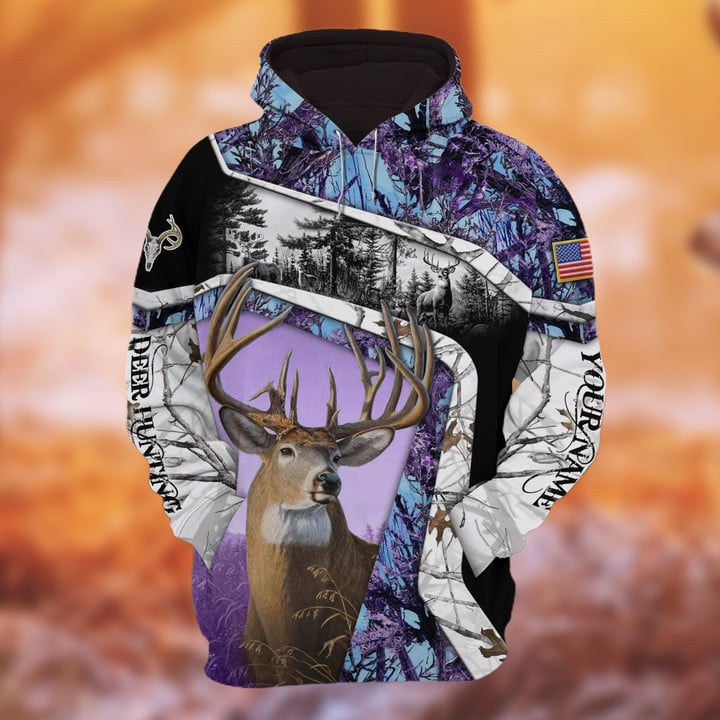 Frenzidea Personalized Name The Unique Hunting Hoodie & Zip Hoodie  Multicolor