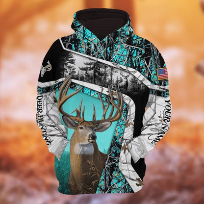 Frenzidea Personalized Name The Unique Hunting Hoodie & Zip Hoodie  Multicolor