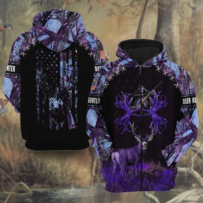 The Unique Death Hunting Hoodie & Zip Hoodie Limited Edition Multicolor