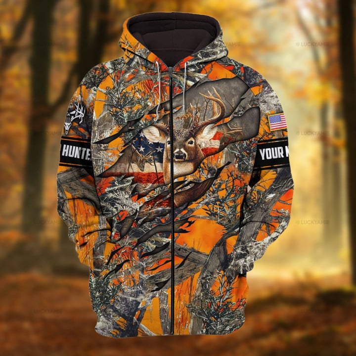 Premium Hunting Hoodie 3D Multicolor Personalized (6 Color)