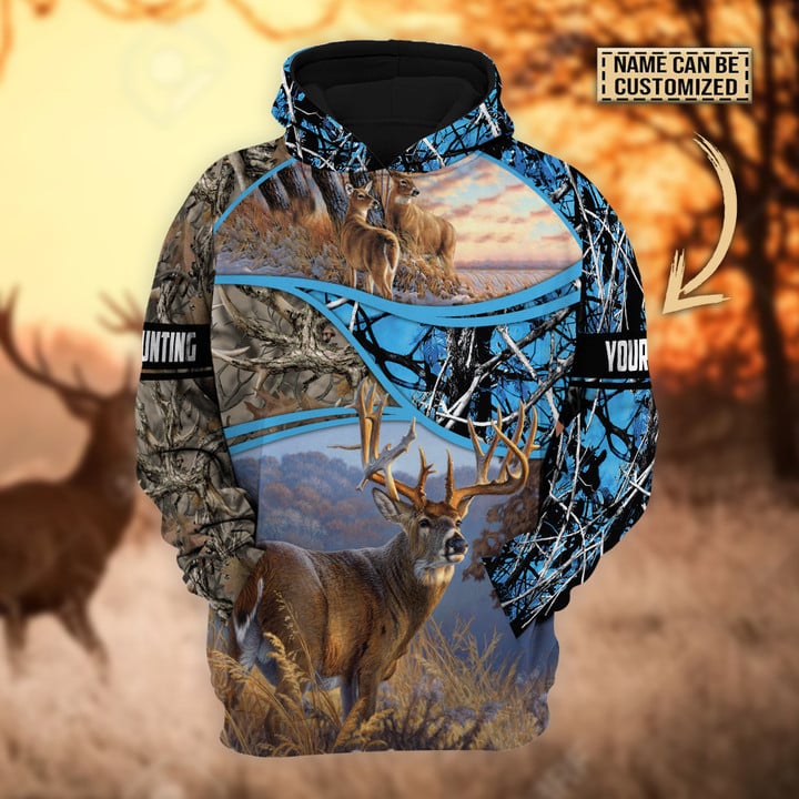 Frenzidea Personalized The Premium Deer Hunting Hoodie & Zip Hoodie  Multicolor