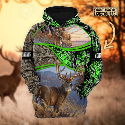 Frenzidea Personalized The Premium Deer Hunting Hoodie & Zip Hoodie  Multicolor