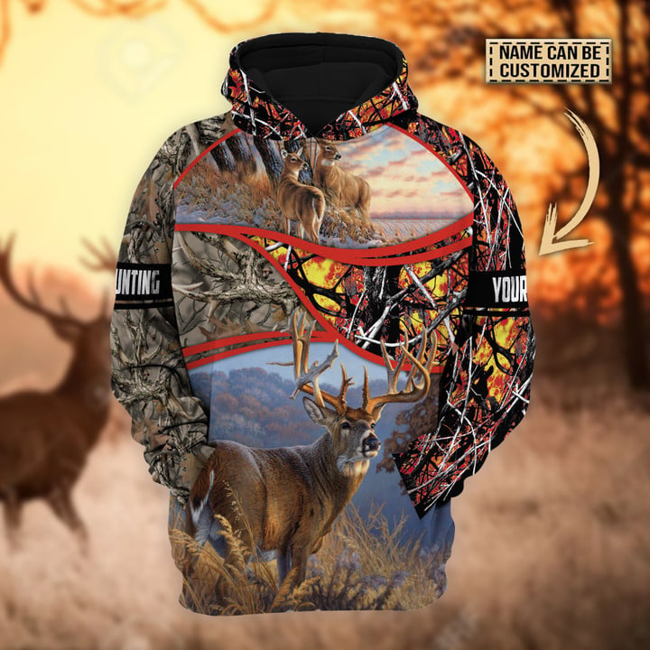 Frenzidea Personalized The Premium Deer Hunting Hoodie & Zip Hoodie  Multicolor