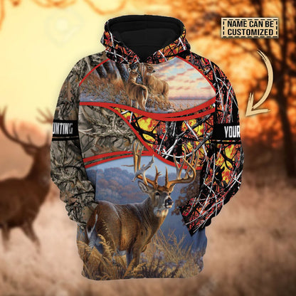 Frenzidea Personalized The Premium Deer Hunting Hoodie & Zip Hoodie  Multicolor