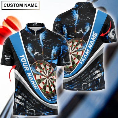 Frenzidea  Flaming Magma Darts Personalized Name, Team Name 3D Shirt (4 Colors)