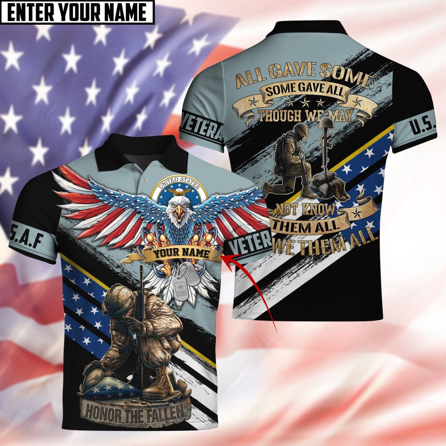 Frenzidea All Gave Some Some Gave All Polo Shirt