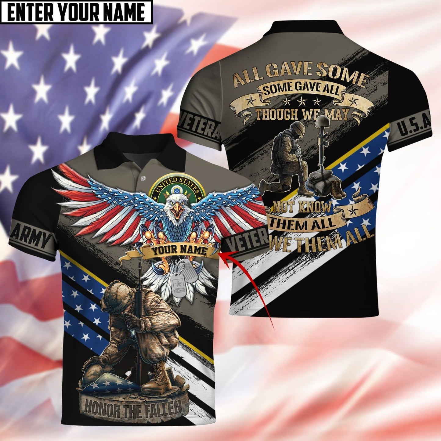 Frenzidea All Gave Some Some Gave All Polo Shirt
