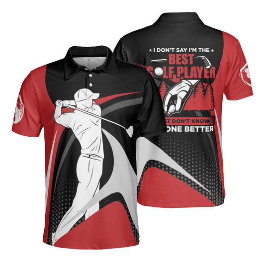 Frenzidea The Best Golf Player Personalized Name Polo Shirt