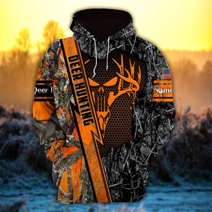 Frenzidea Personalized Deer Hunter Hunting Hoodies  Multicolored