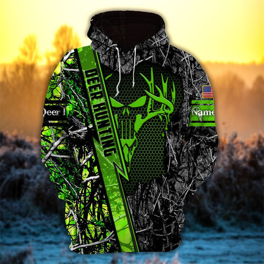 Frenzidea Personalized Deer Hunter Hunting Hoodies  Multicolored