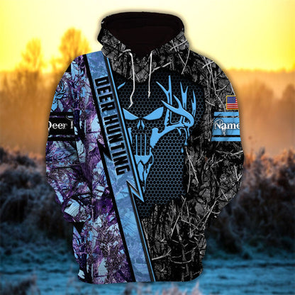 Frenzidea Personalized Deer Hunter Hunting Hoodies  Multicolored