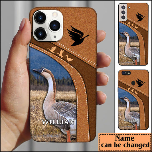 Frenzidea  Leather Pattern Personalized Goose Phone Case