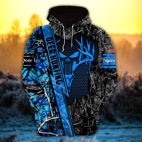 Frenzidea Personalized Deer Hunter Hunting Hoodies  Multicolored