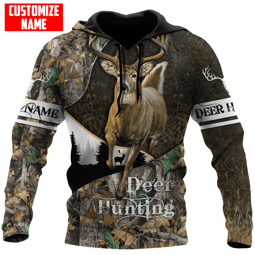 Frenzidea Personalized Deer Hunting Camo Autunm 3D Shirts