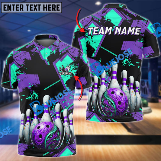 Frenzidea Bowling And Pins Two World Collapse Customized Name 3D Shirt (4 Colors)