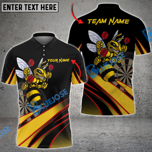 Frenzidea Darts Bee Personalized Name, Team Name 3D Shirt