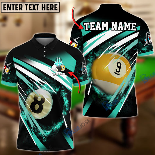 Frenzidea Billiards Explosion Personalized Name, Team Name Unisex Shirt ( 6 Colors )