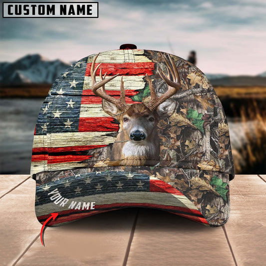 FrenzideaAuvrilone Pattern Hunting Deer Multicolor Personalized Cap