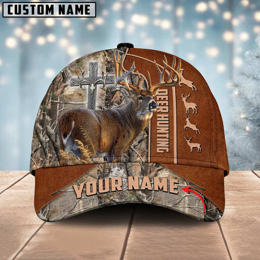 Frenzidea Hunting Deer Under God Personalized Name Cap
