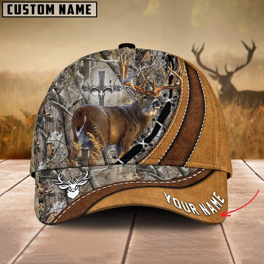 Frenzidea Cross America Hunting Deer Multicolor Personalized Cap