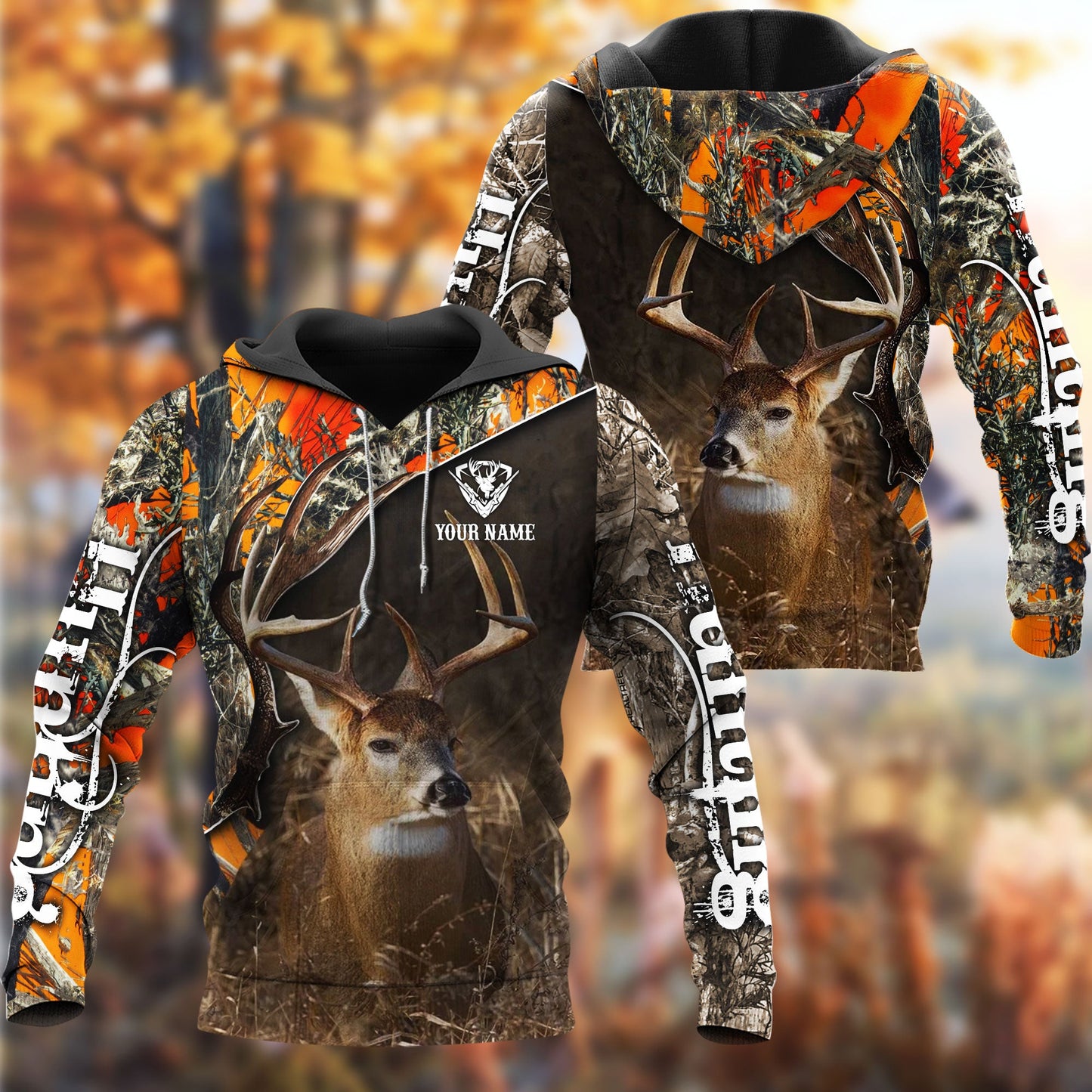 frenzidea Custom Name Hunting Deer Camo 3D Shirts