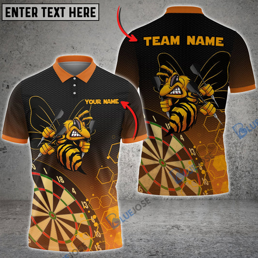 Frenzidea Darts Bee 2 Personalized Name, Team Name 3D Shirt