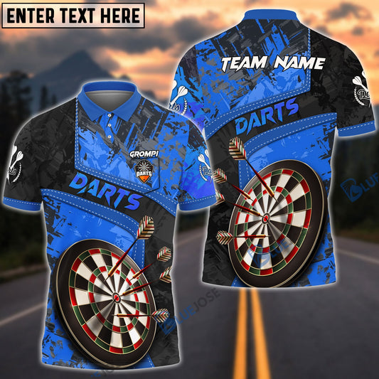 Frenzidea Darts Board Personalized Name, Team Name 3D Pocket Polo
