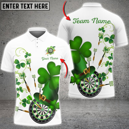 Frenzidea Darts 4 Leaf Clover Personalized Shirt