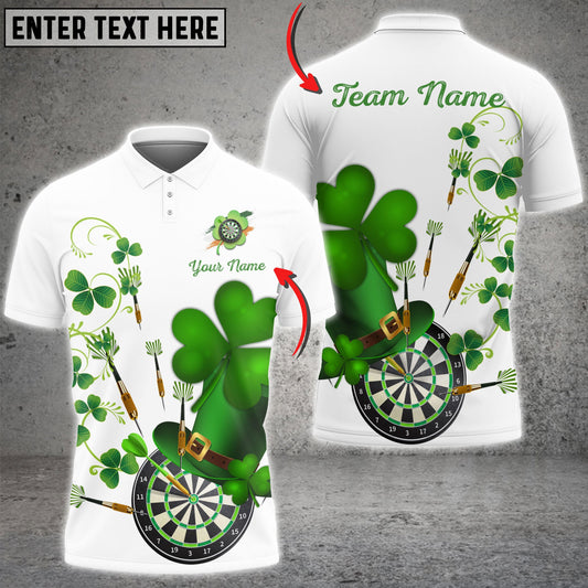 Frenzidea Darts 4 Leaf Clover Personalized Shirt