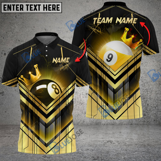 Frenzidea Billiards Ball 8 And 9 CyberPunk Personalized Name, Team Name Unisex Shirt ( 6 Colors )