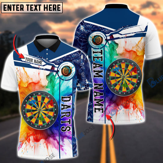 Frenzidea Colorful Darts Personalized Name, Team Name 3D Shirt