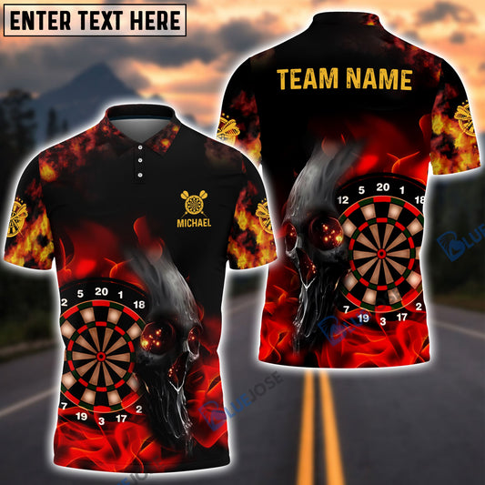 Frenzidea Dart Board Fire Skull Custom Darts Shirts