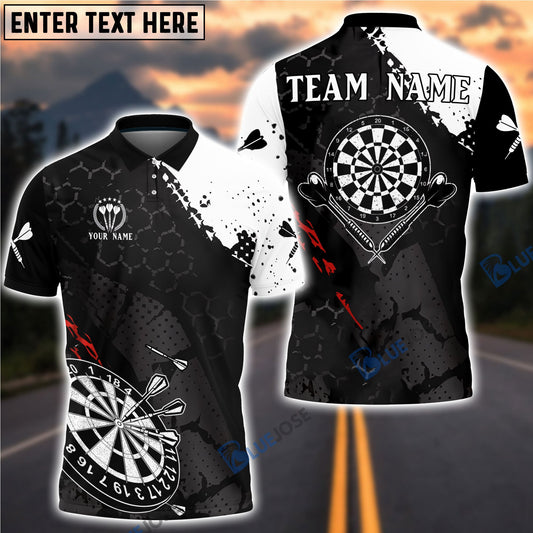 Frenzidea Black White Pattern Custom Darts Shirts