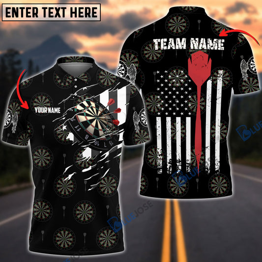 Frenzidea American Athlete Red Custom Darts Shirts