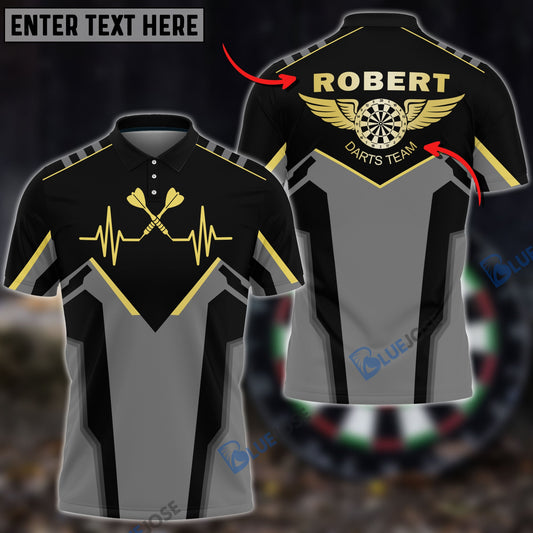 Frenzidea Darts Heart Pulse Line Custom Darts Shirts
