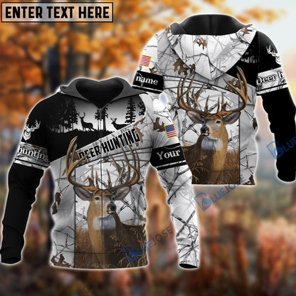 Frenzidea Personalized Name The Uniqe Deer Hunting Hoodie & Zip Hoodie  Multicolor