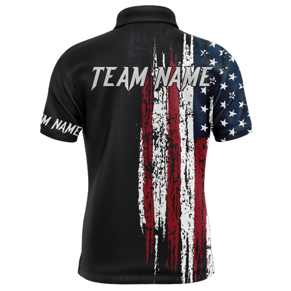 Frenzidea American Flag Bowling Name, Team Name 3D Shirt