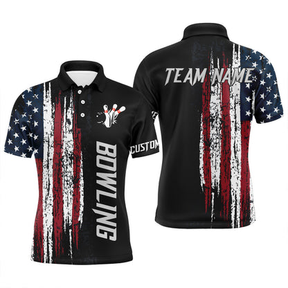 Frenzidea American Flag Bowling Name, Team Name 3D Shirt