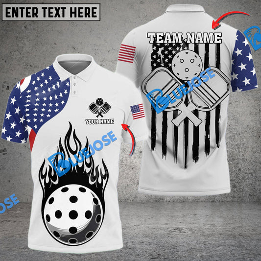 Frenzidea Pickleball Way Of America Personalized Name, Team Name Unisex Shirt