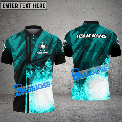 Frenzidea Golf Abstract Grunge Texture XX Customized Name, Team Name 3D Shirts (4 Colors)